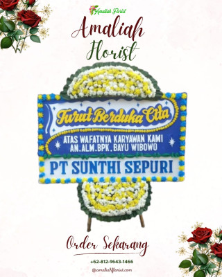 Papan Bunga Duka di Tering